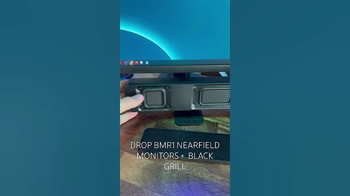 DROP BMR1 NEARFIELD MONITORS Magnetic Black Grill covers #tech #gaming #pc