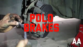 VW Polo 6R Front Brake Pads and Rotors Replace How To Golf Beetle up! Fabia FSIII 256mm by alexaescht 20,758 views 4 years ago 8 minutes, 16 seconds