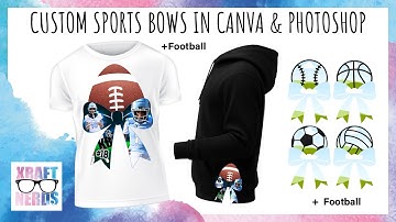 DIY Spirit Wear! Create Custom Sports Bows with Canva & Photoshop