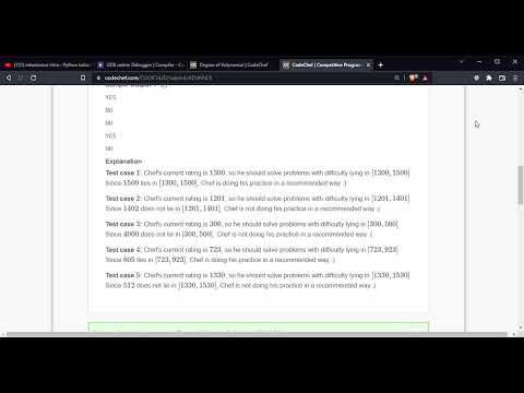 CODECHEF PROBLEM # CONTEST CODE - COOK142D # PROBLEM CODE -ADVANCE