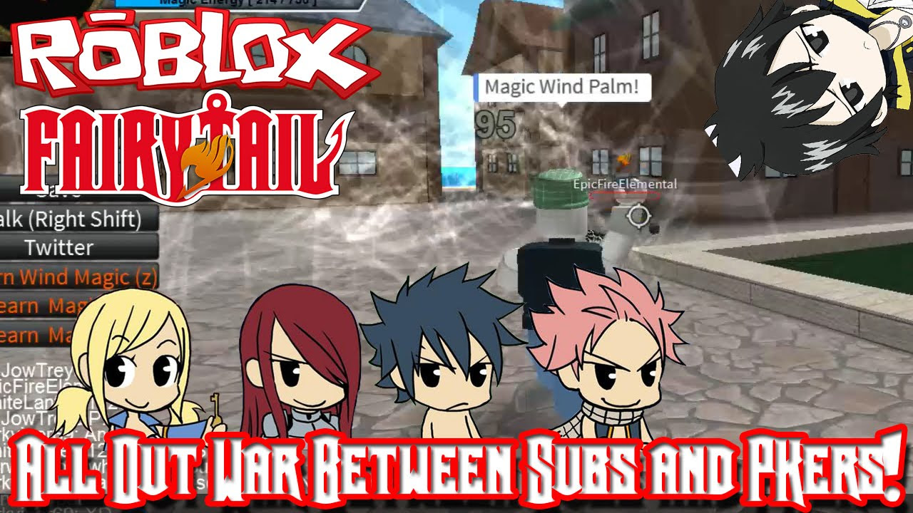 Roblox: Fairy Tail Online Fighting  The Power of Wind Magic! 