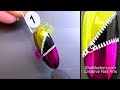 Zippers Chrome over Sticky White, Gray, Clear Stamping Nail Art Design Demo Tutorial