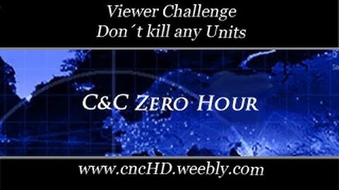 [C&C Zero Hour] Don´t kill any units - Viewer Challenge 0004