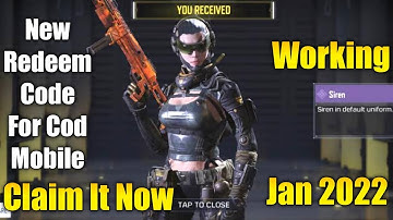 codm Redeem code | today Redeem code Codm | latest redeem code codm | Jan 2022 Redeem code Codm