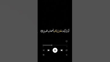 تلاوة عطره سورة الفيل كاملة