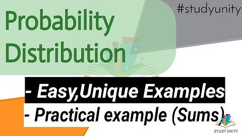Probability Distribution || Examples sums B.com sem 6 statistics Commerce Bknmu University