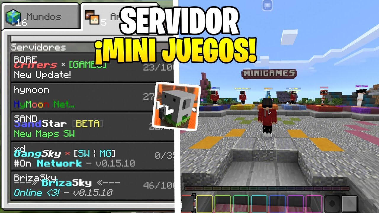 🤫[Secreto] Como Entra em Servers No Craftsman!! Como Jogar Bedwars E  Skywars No Craftsman!! 😃 