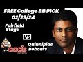 College Basketball Pick - Fairfield vs Quinnipiac Prediction, 2/23/2024 Free Best Bets & Odds