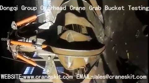 Overhead Crane Grab Bucket Testing Video