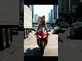 Cat on a Motorcycle