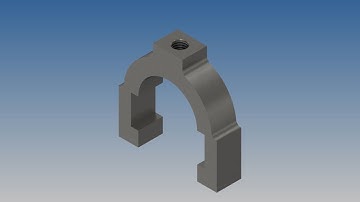 Autodesk Inventor 2019 exercise model for beginners-Pipe Vise Clamp