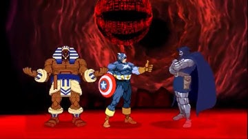 Marvel vs Capcom 2 Doctor Doom, Anakaris, and Captain America arcade playthrough