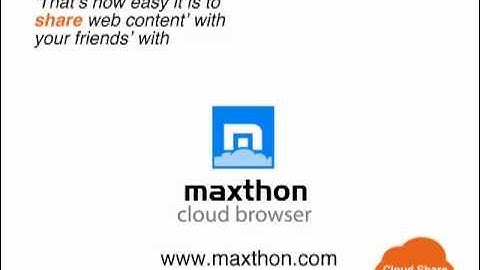 Maxthon Cloud Browser -  How to share web content