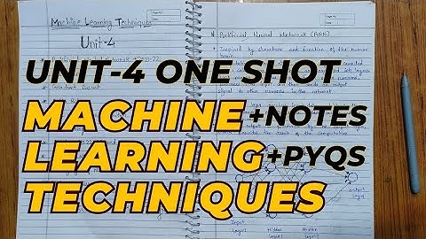 Machine learning Techniques Aktu | Unit-4 | MLT aktu | MLT PYQs | Aktu Exams | MLT