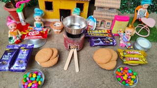 Miniature Wheat Biscuits With Daily Milk Chocolate Cake| Miniature Chocolate Cake Recipe| Mini Cake