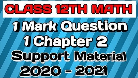 #the_class_study #Class_12_math #support_material #chapter 2 Question 1