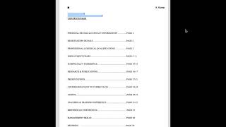 CESR -The ideal curriculum vitae-format and tips