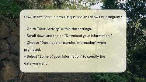 How To See Accounts You Requested To Follow On Instagram? - Everyday-Networking
