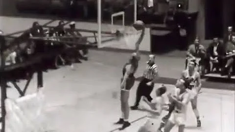 George Mikan Sets Up Vern Mikkelsen for the "Dunk"...