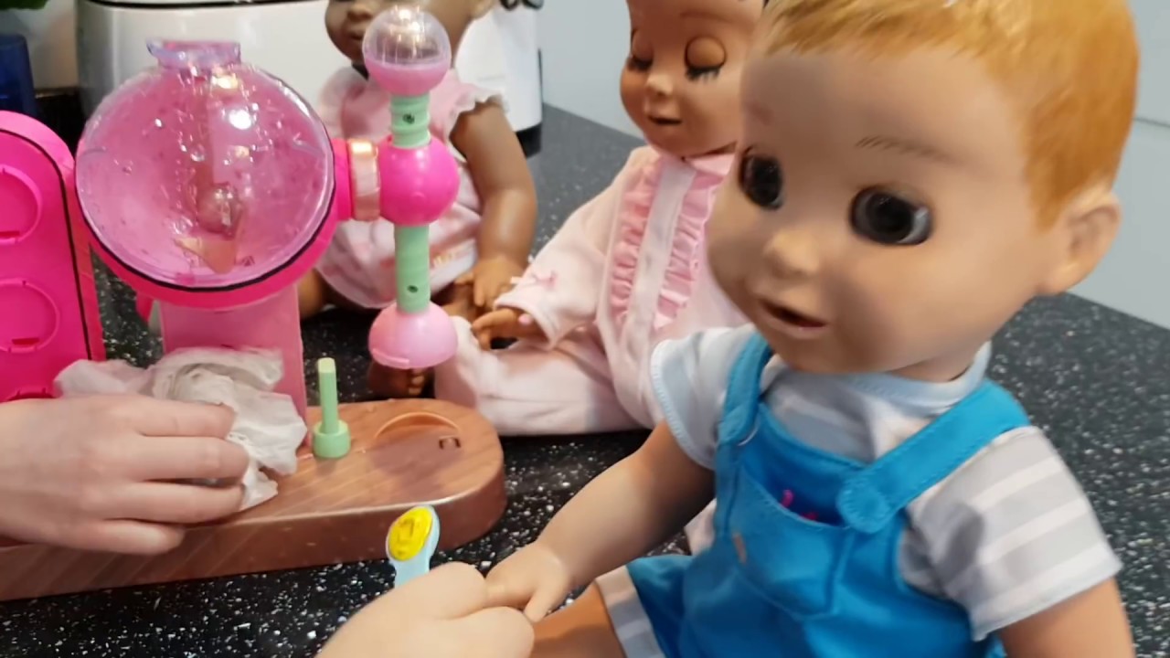 Feeding my baby dolls YouTube