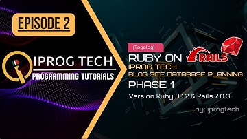 Ruby on Rails IPROG TECH Blog Site Database Planning Phase 1 (Tagalog)