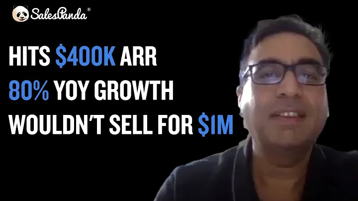 SalesPanda founder wouldn't sell for $1m, has $400k in ARR, 80% yoy growth