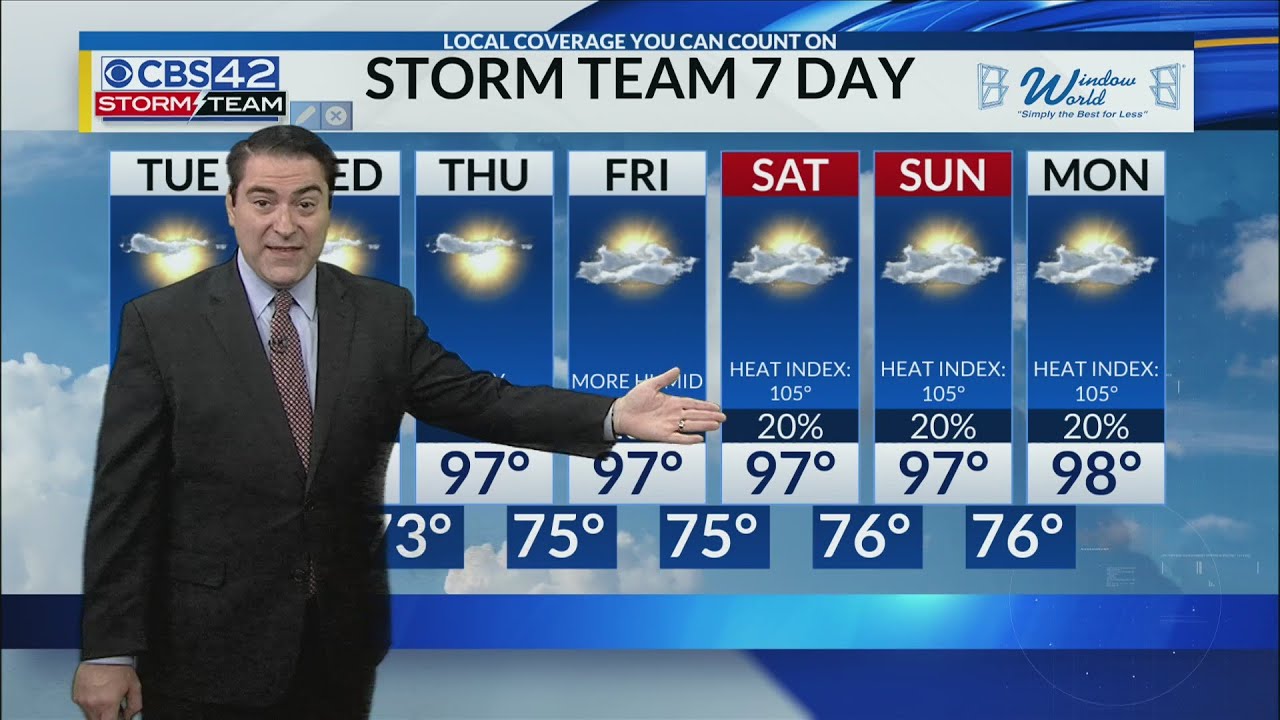 July 25th Noon Weather Update - YouTube