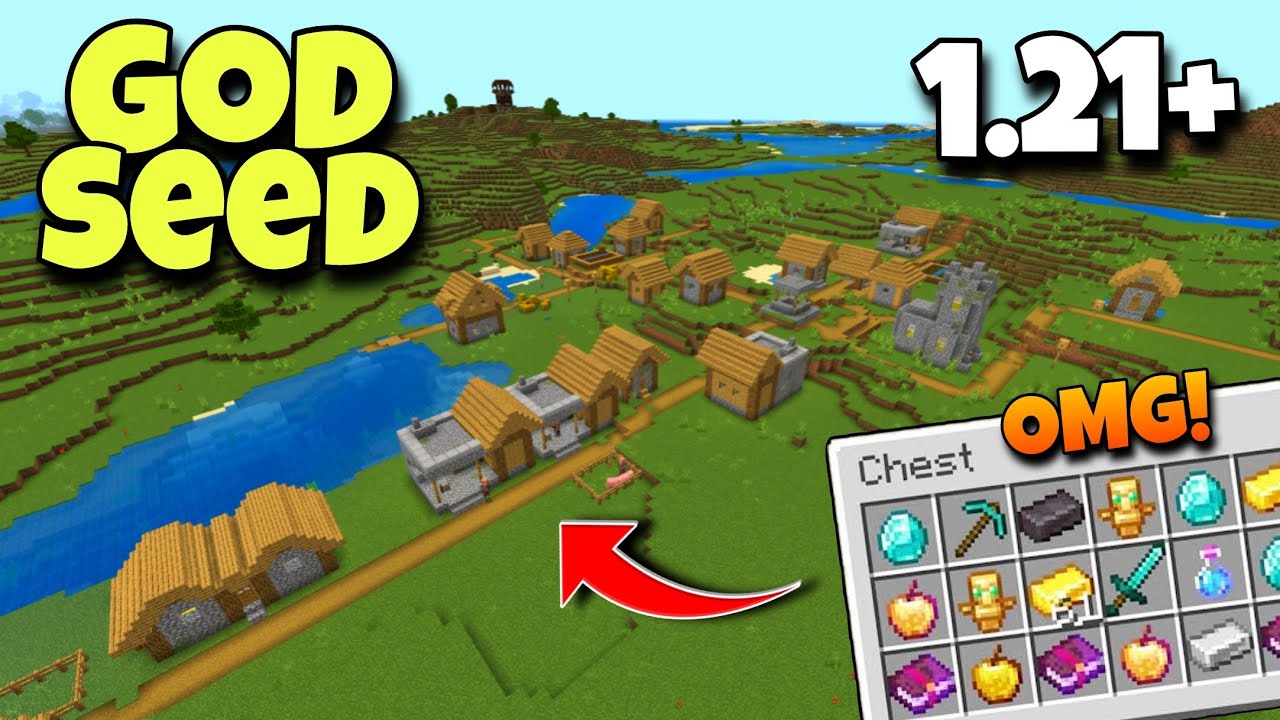  god seed for minecraft 1 21 bedrock and pe seed minecraft 1 21