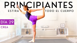 Clase de Yoga para Principiantes 10 Minutos | 5 Posturas de Yoga para Estirar Todo el Cuerpo Día 29