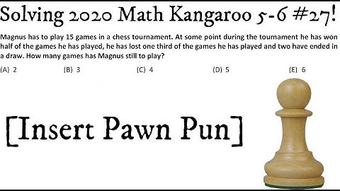 Solving 5-6 grade Number 27 Math Kangaroo 2020! Basic Algebra!