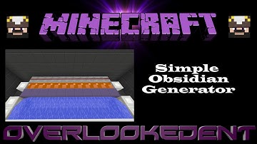 Simple Obsidian Generator - Minecraft Xbox/Playstation - [Tutorial]