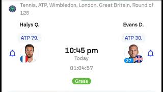 QUENTIN HALYS VS DANIEL EVANS  - ATP WIMBLEDON MATCH ASTROLOGY PREDICTION