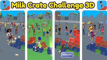 Milk Crate Challenge 3D Game All levels 1 - 10 Gameplay walkthrough