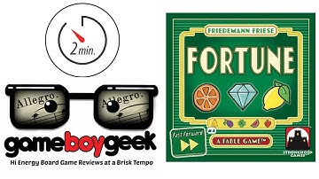 Fast Forward: Fortune (Allegro 2-min) Review with the Game Boy Geek