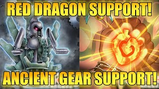 NEW ANIME CARDS! ANCIENT GEAR AND RED DRAGON ARCHFIEND SUPPORT | Yu-Gi-Oh!