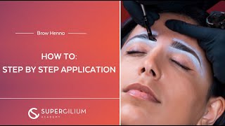 Step-by-step Brow Henna application | Brow Henna Course