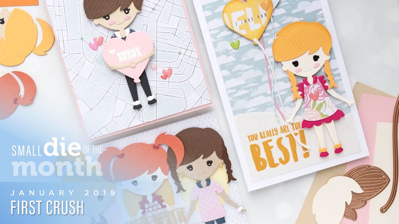 Spellbinders January 2019 Small Die Of The Month - First Crush