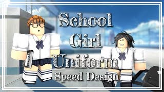 Roblox Speed Design School Girl Uniform Youtube - roblox anime uniform