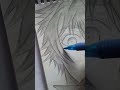 gojo saturo skech #sketch #anime