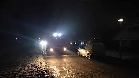 [sneeuw] Brandweer Stadskanaal met spoed naar een Woning brand