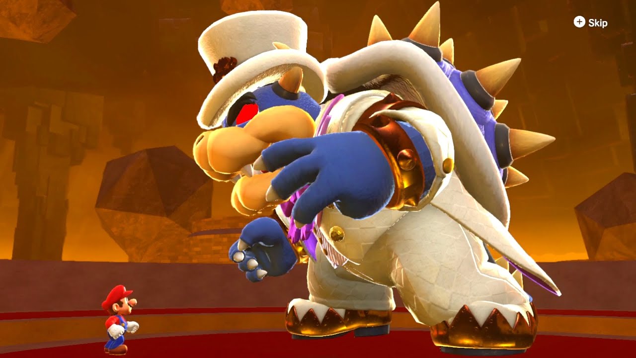 Super Mario Odyssey vs Custom Dark Bowser Castle!! [Custom Mario