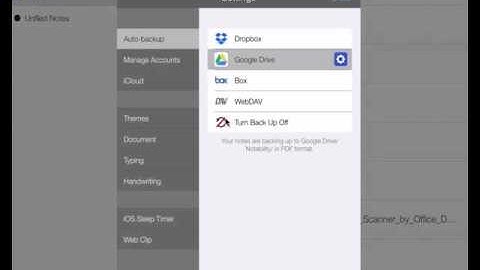Backing Up Notability Notes to Google Drive