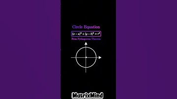 "Equation of a Circle Explained Visually | MatrixMind"🧠#maths #geometry #circle #explain #matrixmind