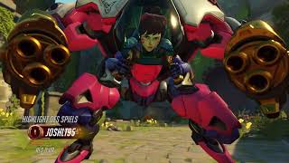 D.Va POTG Ult 3 E + 1 E Eichenwalde (Overwatch)