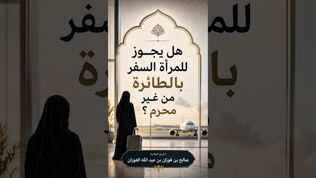 هل يجوز للمرأة السفر بالطائرة من غير محرم ؟ الشيخ العلامة صالح بن فوزان بن عبد الله الفوزان .