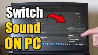 How to Switch Sound back to Speakers or Headset on PC or Laptop without unplugging - Easy Tutorial