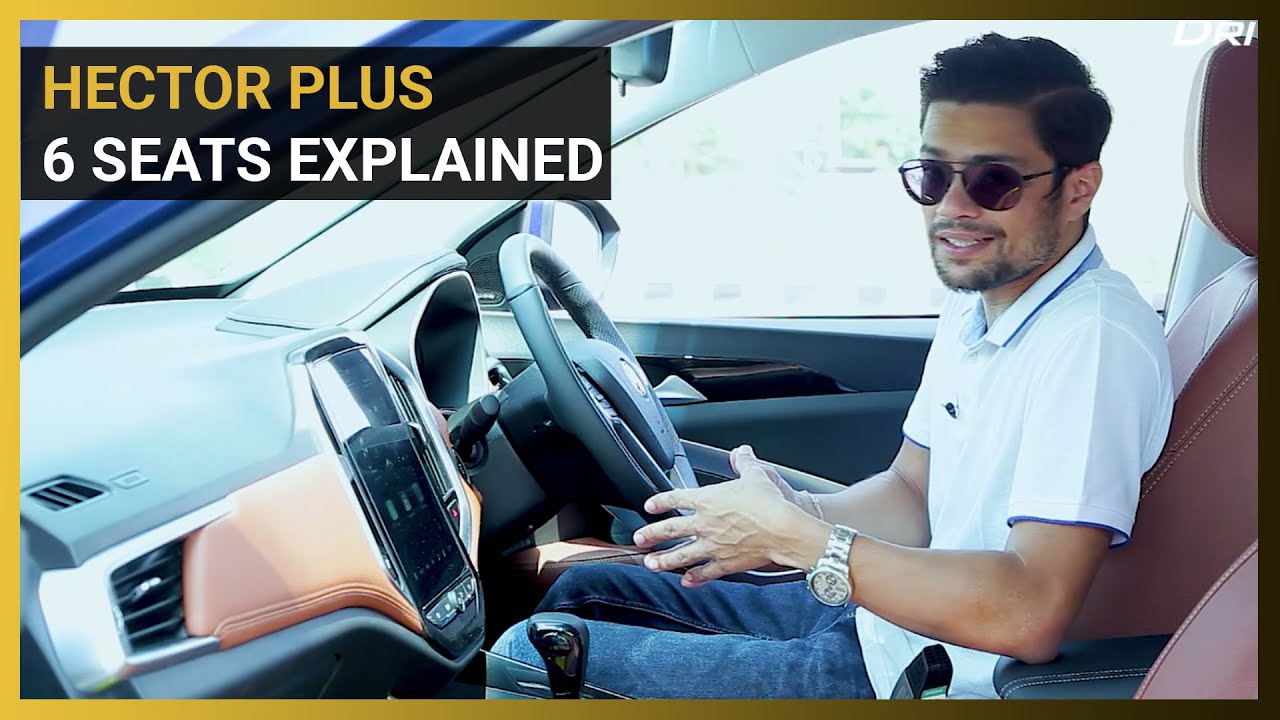 MG Hector Plus Interior, Comfort, touchscreen, chit-chat function explained