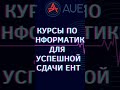 В АУЭС открыты онлайн и офлайн курсы по предмету «Информатика» для успешной сдачи ЕНТ на грант!