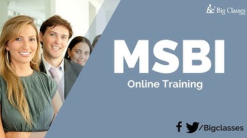 MSBI Online Training | MSBI Tutorials