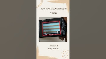 How to remove lines in camera while video recording |#shorts |#sonyzve10 | Priyathephotographer |